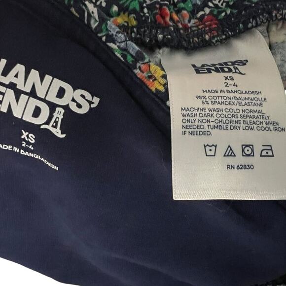 Lands' End Knit Pajama Set Long Sleeve T-Shirt and Pants Womens Xsmall - Picture 3 of 5